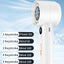 Xiaomi New Handheld Fan 100 Wind Speeds Adjustable USB Charging Mini Digital Display Large Wind Turbine Leafless Electric Fan