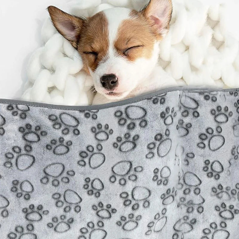 Cat and Dog Pet Blanket Calming Blanket Fluffy Pet Blanket Super Soft Warm Comfort Blanket Cute Pattern Washable Puppy Fur