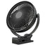 5inch/8inch Rechargeable Battery Operated Clip on Fan, USB & Type-C Charging, 4 Speeds Adjustable Portable Desktop Fan