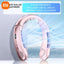 Xiaomi Portable Mini Hanging Neck Fan Digital Display Power Bladeless Fan Neckband Air Cooler USB Rechargeable Fan Cooling Tool