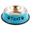 Personalized Stainless Steel Pet Bowls - Custom Name, Non-Slip, Colorful, Multi-Size