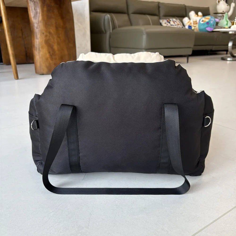 Portable Dog Car Seat Bed Booster Washable Home Cat Nest with Storage Pockets Soft Nest for Small Dogs And Cats Puppy Carrie