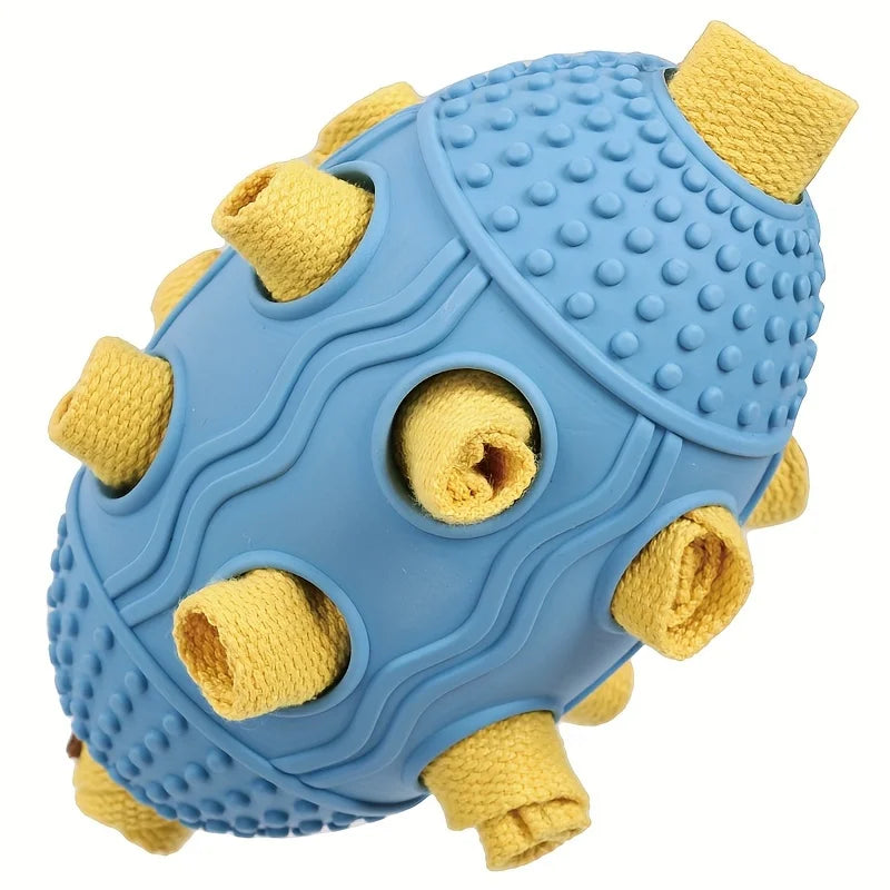 Pet Football Chew Toy, Dog Ball Sniffing Hidden Food Toy, Durable for Small, Medium and Large Dogs