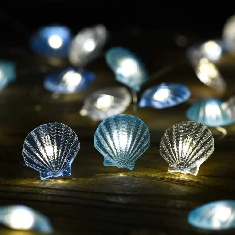 Plastic Lamp Shell String Lights Ocean Series 30 Lights LED Lights Everbright Battery Box Power Supply String Lamp Home/Outdoor