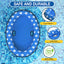 Summer Pet Dog Floating Raft, Inflatable Water Floating Pet Floating Row, Paw Print Swimming Floating, Suitable For Small Dogs