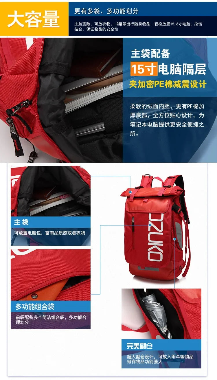 OZUKO Schoolbag for Teenager 15.6 inch Laptop Water   Backpack 49*28*14 Men   Student Backpacks Male Travel Mochila Fashion