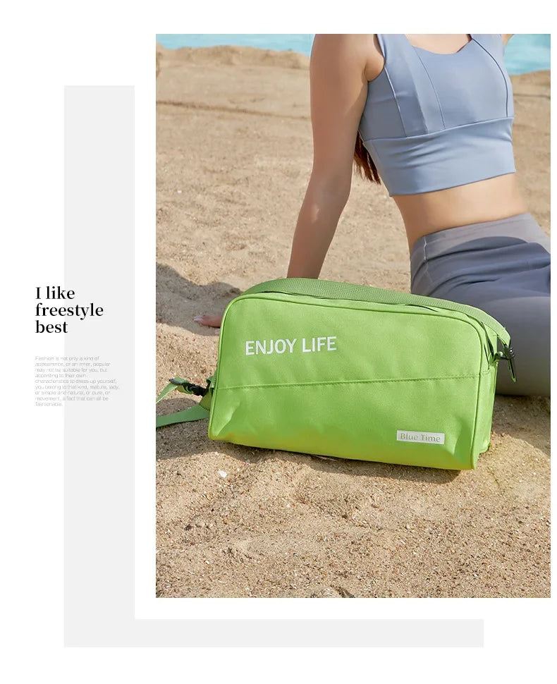 Multifunctional Wet-dry Swimming Bag for Men Women Portable Swming Storage Bag Waterproof Swim Organizer Gym Fitness Sports Bag