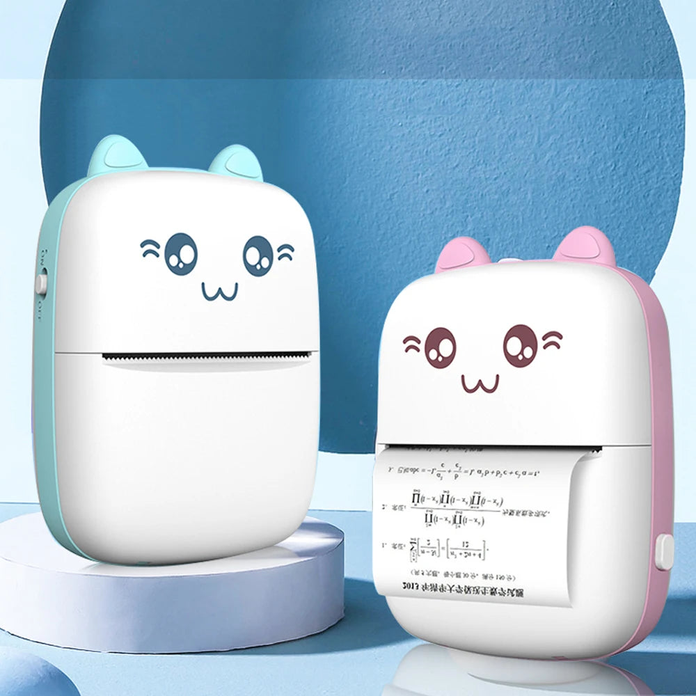 Portable Mini Thermal Printer Wireless BT 203Dpi C9 C15 C19 Photo Label Memo Picture Label Printers with USB Cable Text Printers-ADS1401
