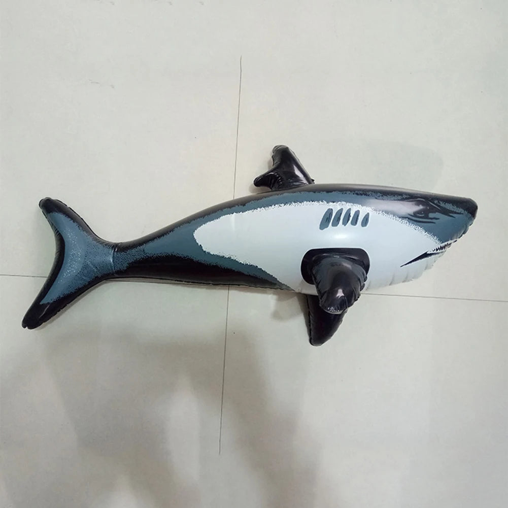Floating Shark Float Toy Kids Adults Inflatable Water Swimming Pool Simulation Whale Fish Animals Toys Pool Playing With Water