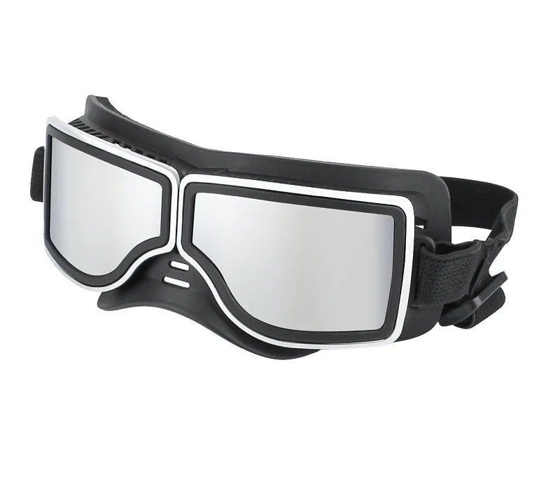 Pet Glasses New Dog Locomotive Glasses Sunglasses Medium and Large Dog Goggles Windproof Sunscreen Pet Accessories