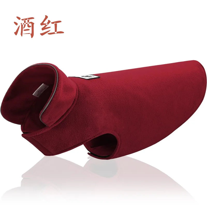 Reversible Winter Pet Jacket – Warm Fleece Dog Coat for Small, Medium & Large Dogs (French Bulldog, Labrador)