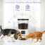 Wholesale 4L Automatic Cat Self Diet Feeder Dog Feeder Smart Stainless Steel Double Bowl Cat Feeder