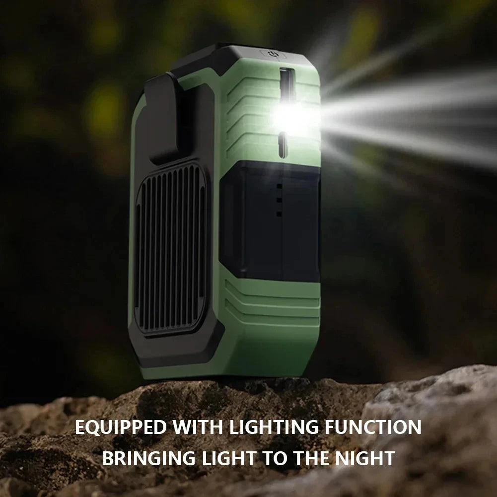 Xiaomi MIJIA 4000mAh Outdoor Hanging Neck Waist Clip Fan Wearable Portable Fans 3 Speed USB Rechargeable Emergency Mobile Power