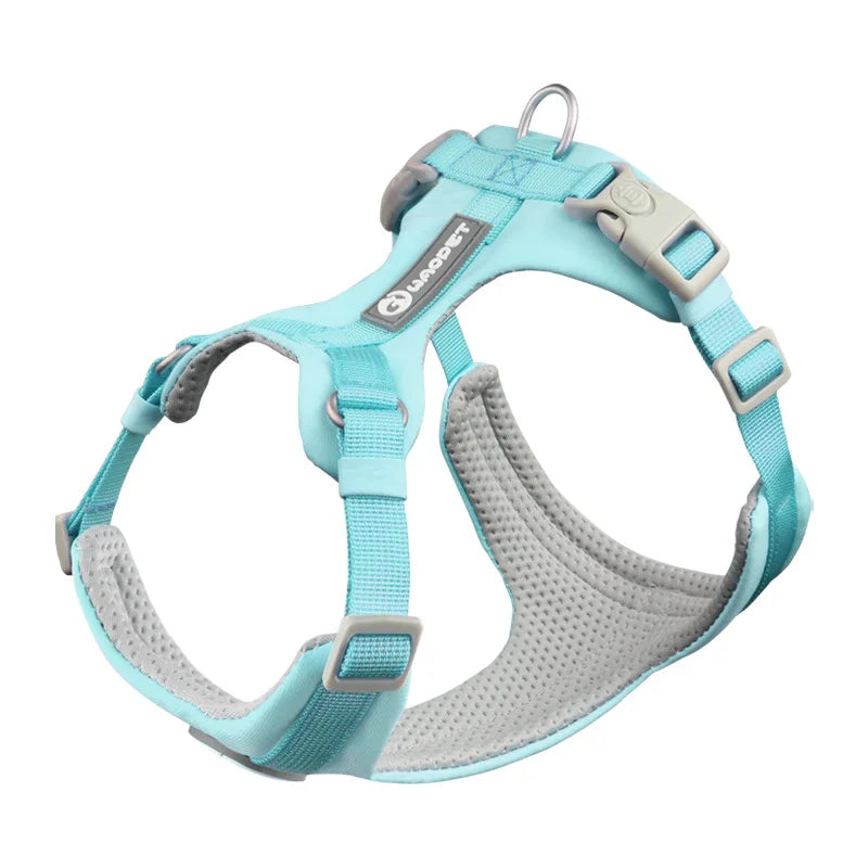 Makaron Series Dog Harness Leash Outdoor Walk Adjustable Pet Chest Strap Breathable Lightweight Pet Harness for Small Medium Dog