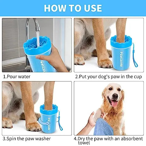 New Sustainable Durable Drop-Resistant Pet Foot Brush Cleaner Cup Quick Rubber and Plastic Cup for Dog Walking and Washing