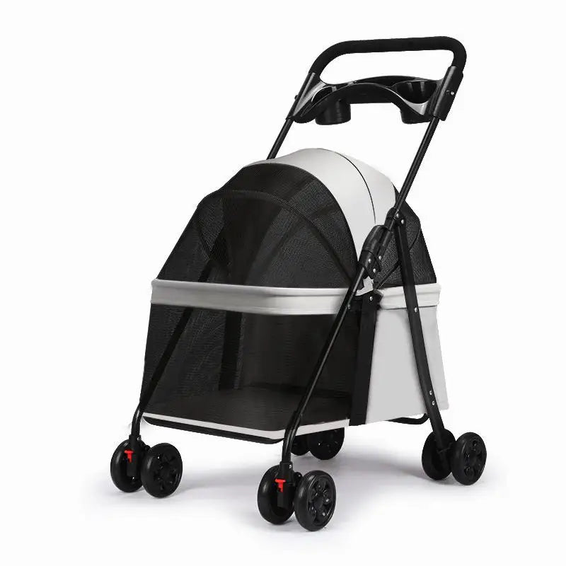 Foldable Pet Stroller - Perfect for Small Dogs, & Puppies