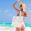 Women Swimming Bag Clear Mesh Bags Handbags Wet Dry Net Pool Beach Pouch Sac De Sport Striped Transparent Shoulder Bag XA387WA