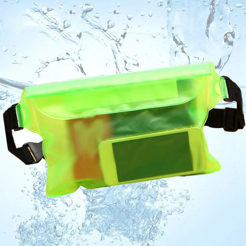 Waterproof Swimming Diving Bag PVC Beach Drifting Diving Waist Pack Shoulder Bag Underwater Mobile Phone Case Outdoor Dry Bag