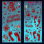 9 Sheets Halloween Decorations Window Stickers Reusable Bloody Handprint Footprint Horror Sticker Scary Realistic Tattoo Sticker