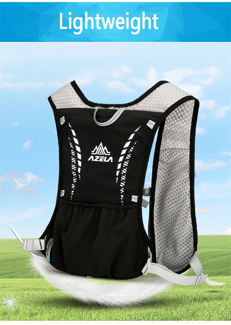 Outdoor Trail Running Backpack Ultralight Women Men Running Race Hydration Vest Marathon Bicycle Bag for Marathon Hiking Cycling