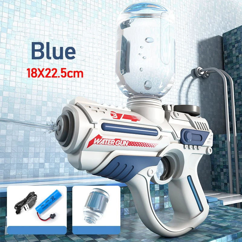 Electric Automatic Water Gun Children High-pressure Outdoor Beach Large-capacity Swimming Pool Summer Toy for Children Boy Gifts
