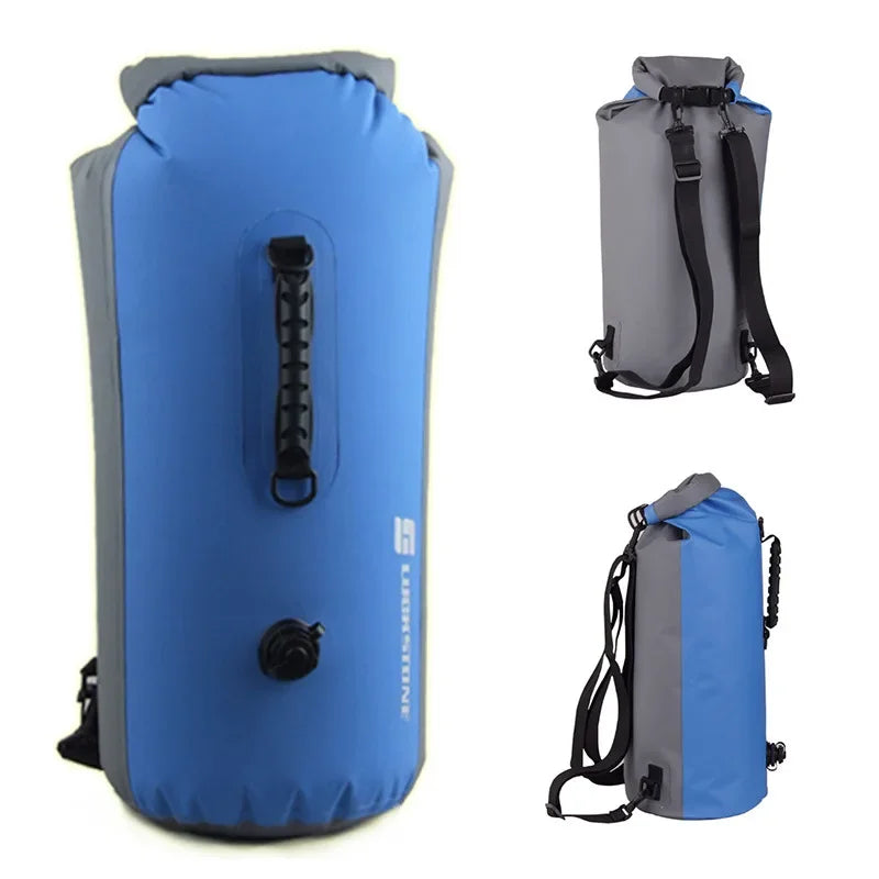 25L 35L 60L Waterproof Swimming Bag 2023 Inflatable Snorkeling Rafting Drifting Diving Dry Bag Backpack Stuff Sack