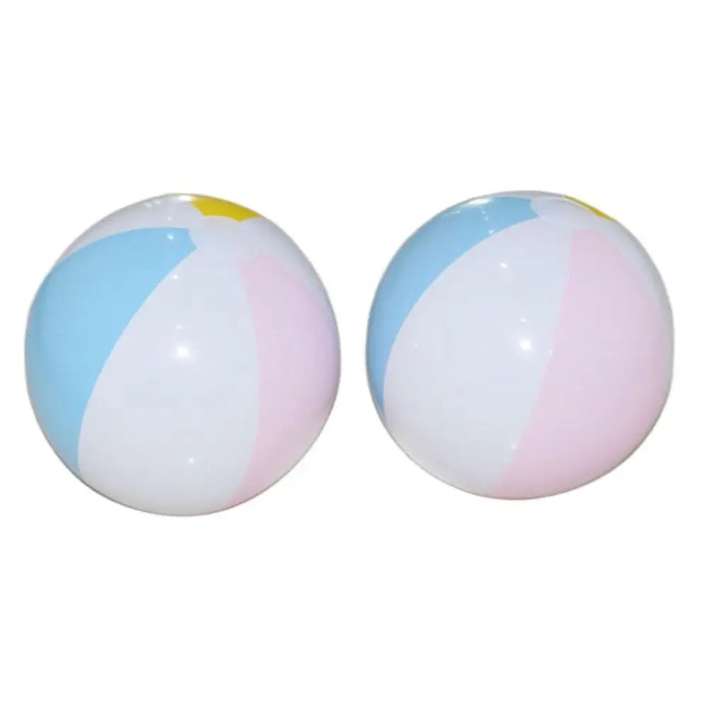 PVC Inflatable Beach Ball Swimming Pool Toy 40cm Big Rainbow Beach Ball 30cm Colourful Inflatable Pool Ball Kids