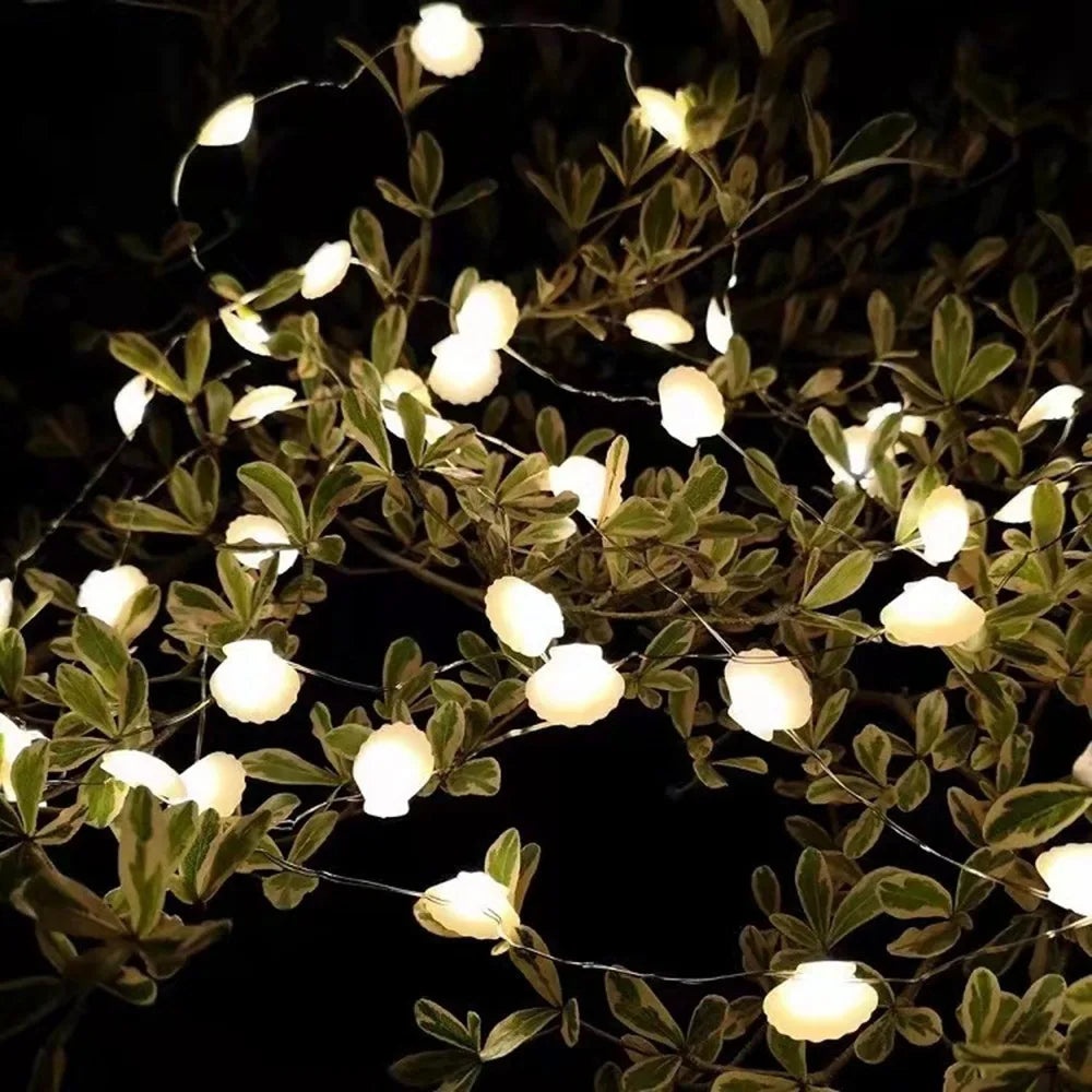 Plastic Lamp Shell String Lights Ocean Series 30 Lights LED Lights Everbright Battery Box Power Supply String Lamp Home/Outdoor