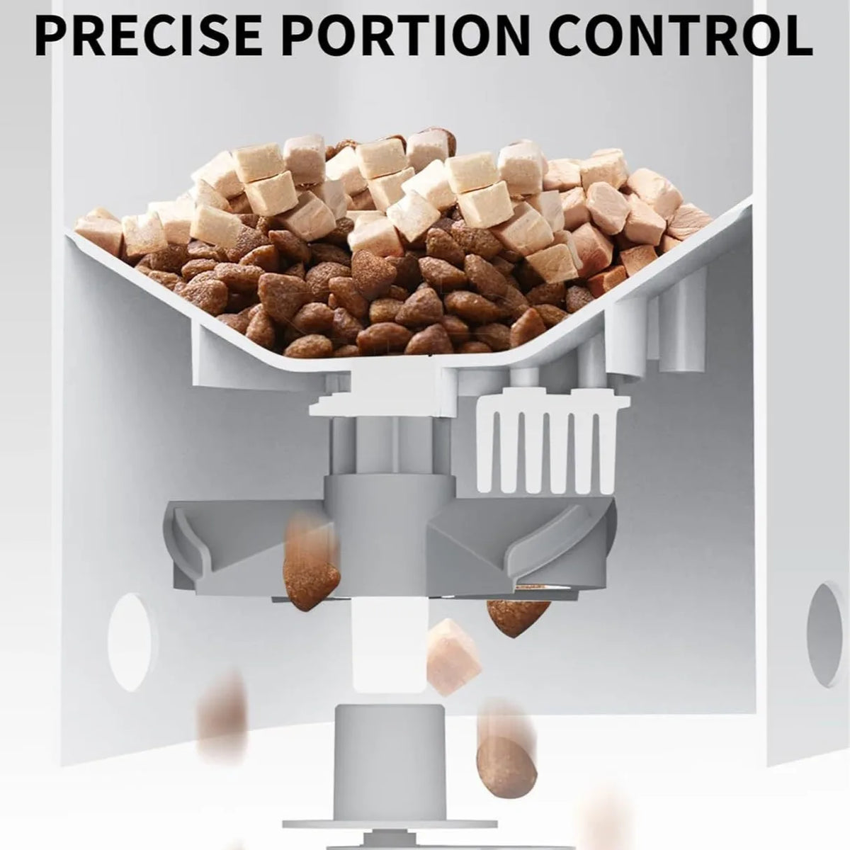 Automatic Feeder with Camera and 2-Way Audio - Double Hopper Design