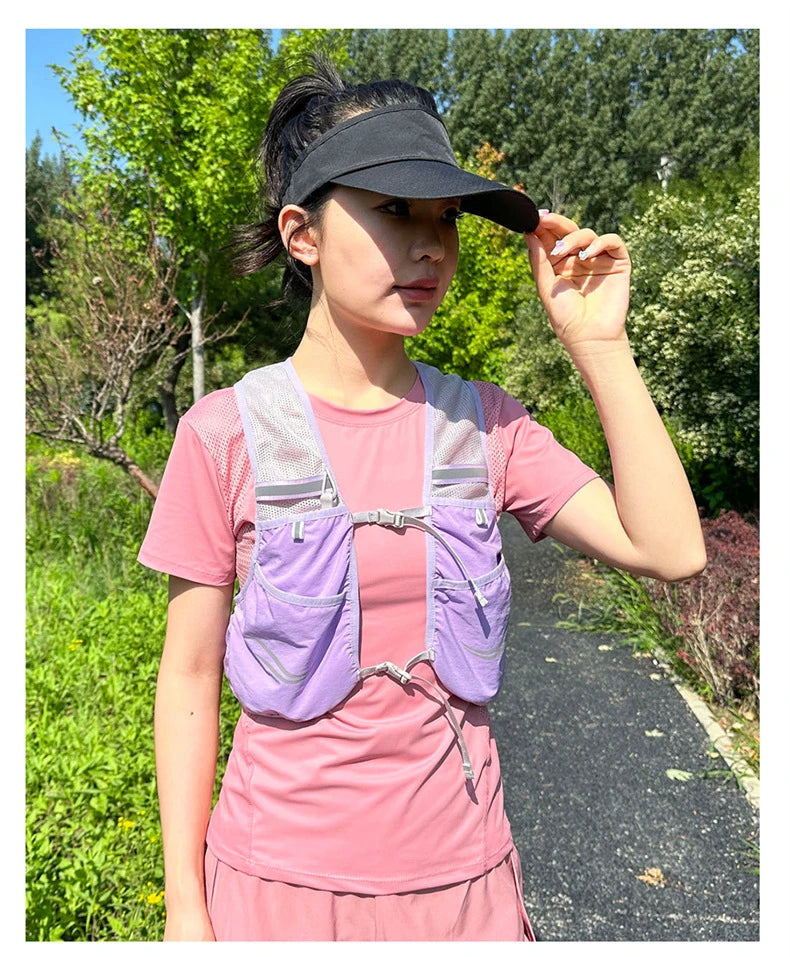 Lightweight Running Backpack Hydration Vest Suitable for Bicycle Men Women Marathon Hiking Ultra-light Portable 2L 500ml Kettles