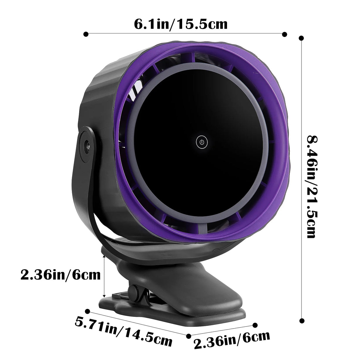Clip on Fan for Bedroom 70ft Powerful Airflow 120 Speed Rechargeable 360° Adjustable 35db Quiet Table Desktop Fans for Summer
