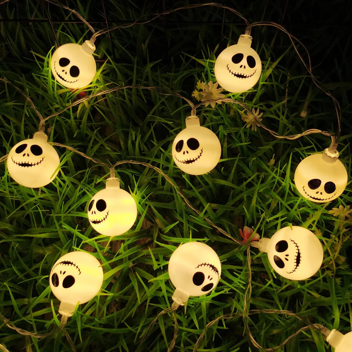 2024 Halloween Day Decoration Ghost String Lights LED Spooky Specter Fairy Lights Ghosts Battery Operated Party Indoor Decor 830