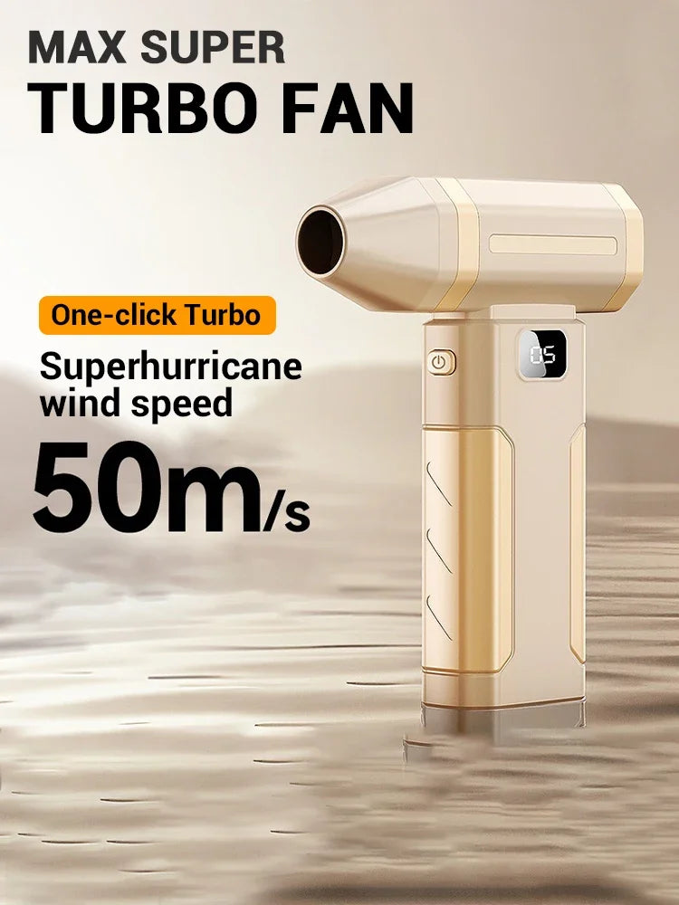Xiaomi 450000RPM Powerful Air Blower Turbo Jet Fan High Speed Turbo Violent Fan Brushless Motor Handheld Duct Fan PC Clean Tool