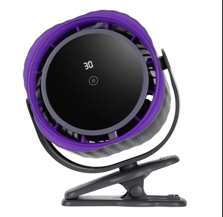 Clip on Fan for Bedroom 70ft Powerful Airflow 120 Speed Rechargeable 360° Adjustable 35db Quiet Table Desktop Fans for Summer