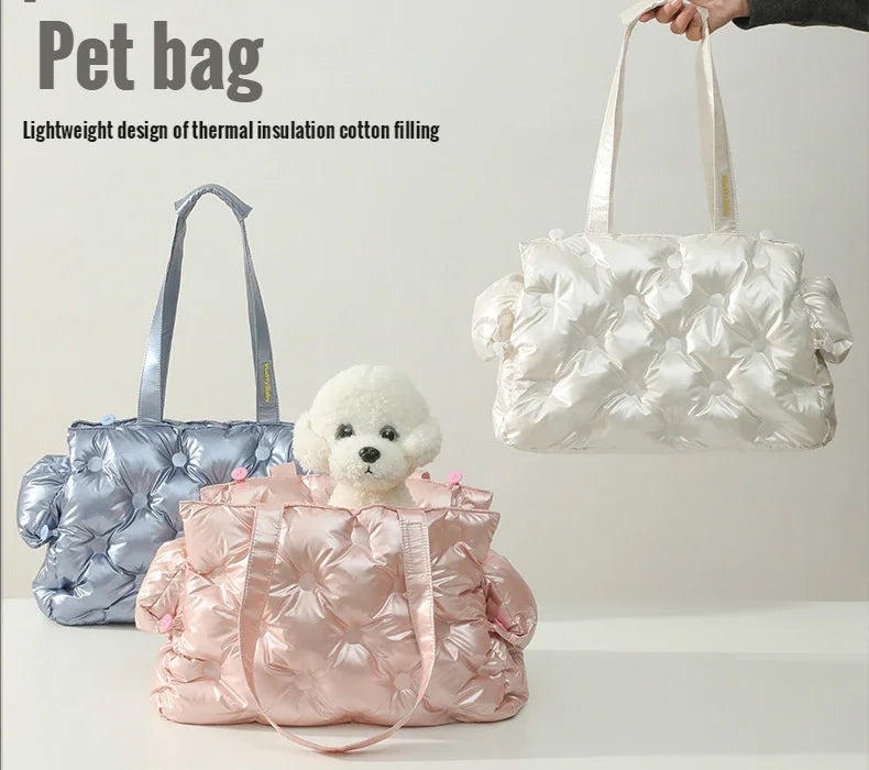 Travel Cat Dog Bag Waterproof Soft and Comfortable Dog Car Seat Cover Single Shoulder Bubble Bag for Pet Dog Cat Easy Travel