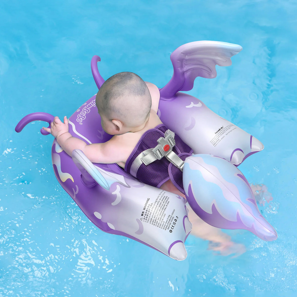 Swimbobo  New Upgrade Cute Cartoon Safety PVC Pool Float Baby Inflatable Swimming Infant Floating Kids Ring Circle Summer Toys