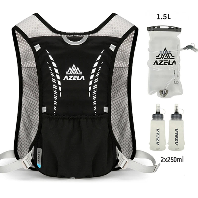 Outdoor Trail Running Backpack Ultralight Women Men Running Race Hydration Vest Marathon Bicycle Bag for Marathon Hiking Cycling