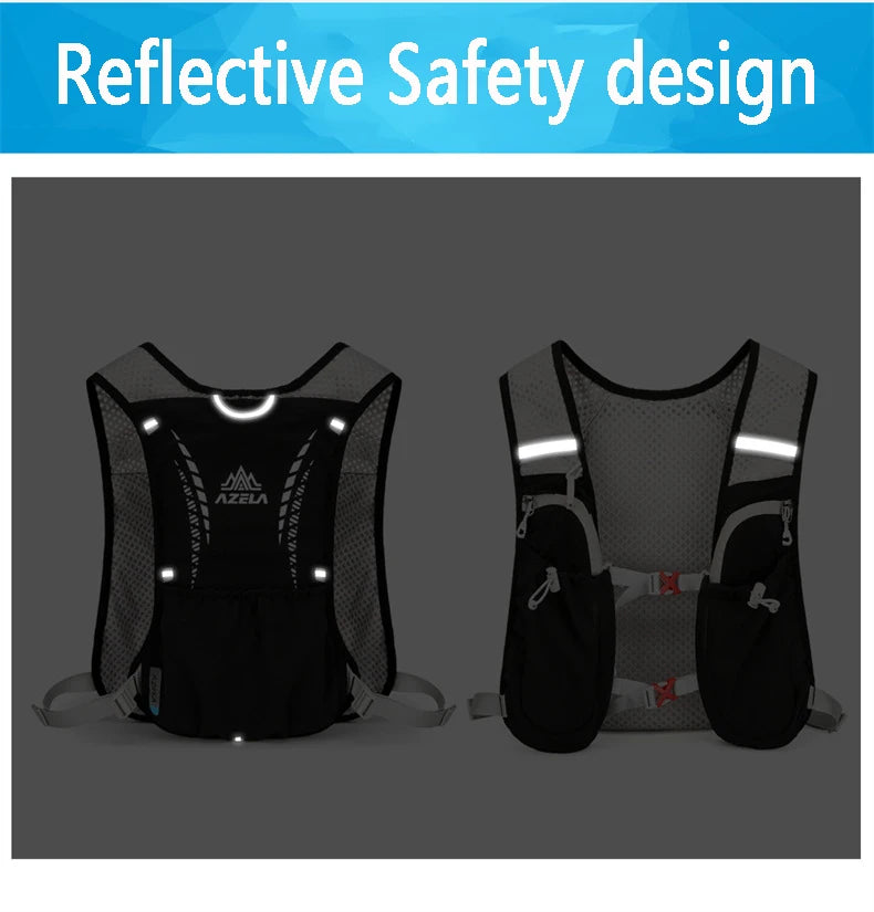 Outdoor Trail Running Backpack Ultralight Women Men Running Race Hydration Vest Marathon Bicycle Bag for Marathon Hiking Cycling