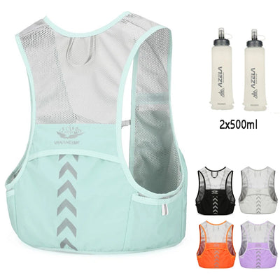 Lightweight Running Backpack Hydration Vest Suitable for Bicycle Men Women Marathon Hiking Ultra-light Portable 2L 500ml Kettles