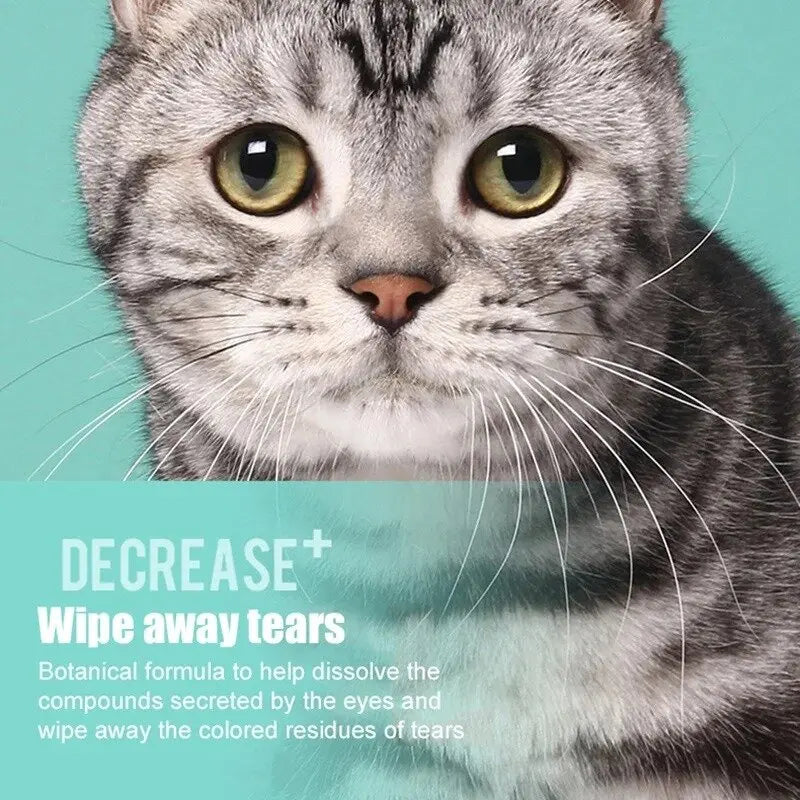 Universal Pet Eye Wipes Cats And Dogs Tearmark Wet Wipes Eyes Ears Cleaning Paper Towels Products Gentle Tear Stain Remover