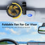 Eary Portable Car Clip On Fan Battery Operated 3 Speed Wind 900 Rotate Quiet Small Air Cooling Fan For Desk Camping Stroller Fan