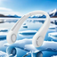 New Mini Neck Fan Portable Bladeless Hanging Neck 1200mAh Rechargeable Air Cooler 3 Speed Mini Summer Sports Fans