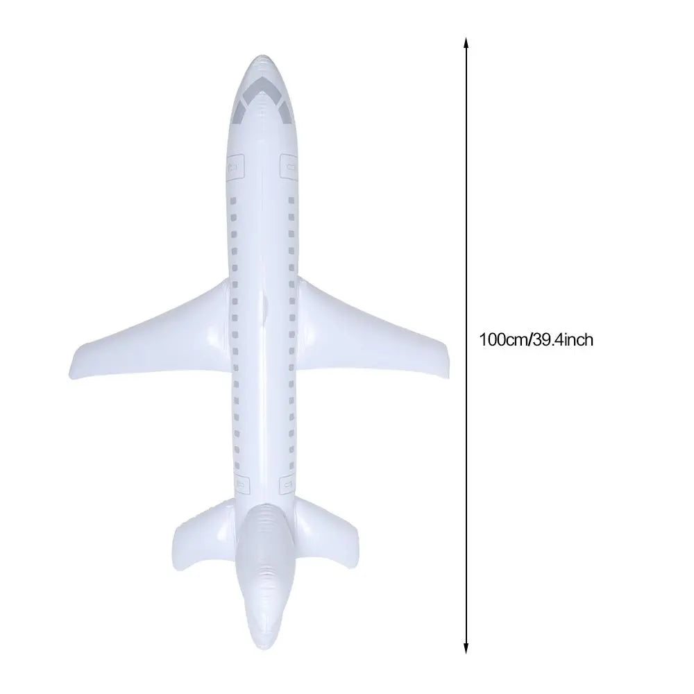 100cm Inflatable Airplane Float Airplane Ball with Inflatable Tube for Outdoor Swimming Outdoor Inflatable Toy For Kids