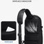 Ozuko Chest Bag Cross bag men Waterproof USB Man Crossbody Bag Anti-Theft Short Travel Messenger Sling Fashion Designer