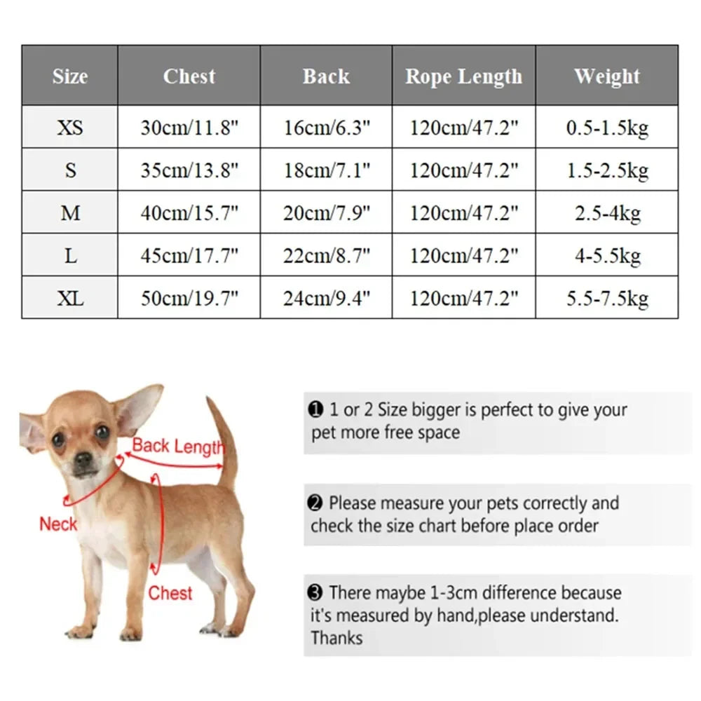Cartoon Pet Harness Leash Sun Hat Set Cute Kitten Puppy Costume Cat Small Dogs Vest Harness Rope Cap 3pcs Outdoor Pet Supplies