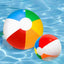 PVC Inflatable Beach Ball Swimming Pool Toy 40cm Big Rainbow Beach Ball 30cm Colourful Inflatable Pool Ball Kids