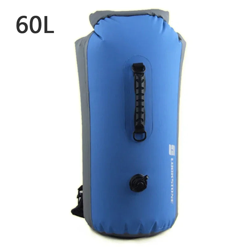 25L 35L 60L Waterproof Swimming Bag 2023 Inflatable Snorkeling Rafting Drifting Diving Dry Bag Backpack Stuff Sack