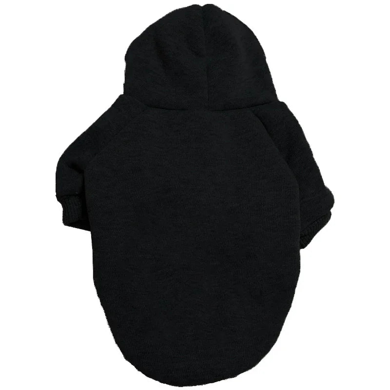 Solid Dog Jacket Hoodie Sweatshirt – Pet Coat for Small, Medium & Large Dogs (S-9XL)