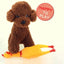Novelty Yellow Screaming Chicken Dog Toy-Durable Rubber Squeaker for Boredom Relief Bite-Resistant Chew Toy for Small/Medium Dog