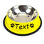 Personalized Stainless Steel Pet Bowls - Custom Name, Non-Slip, Colorful, Multi-Size